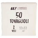 50 Tovaglioli 2 Veli Bianchi U! Confronta e Risparmia